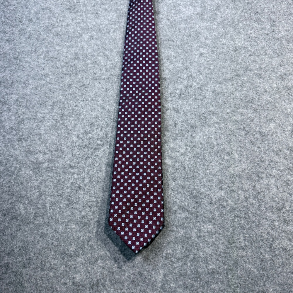 Brooks Brothers Burgundy‎ Micro Dot Silk Necktie Men's Formal Business Classic